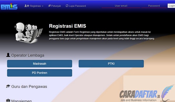 Langkah-langkah Daftar EMIS Pendis untuk Operator Madrasah