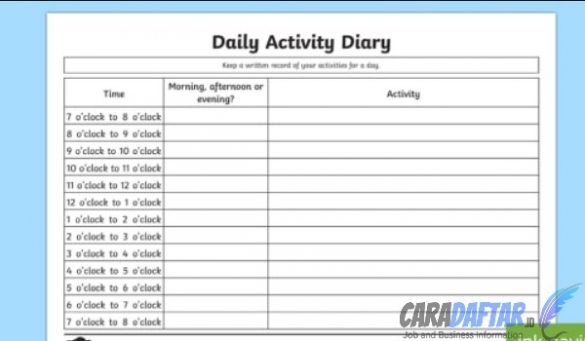 contoh daily activity